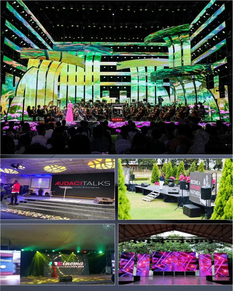 Legidatech LED Outdoor SMD Full Color Wall Modular Panels Soft LED Screen P3 P4 RGB Curved Flexible LED Module Video Wall