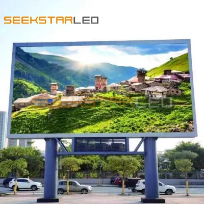 Precio de fábrica P8 P10 exterior pantalla digital grande placa de señalización 3D pantalla de pared LED en aluminio anodizado