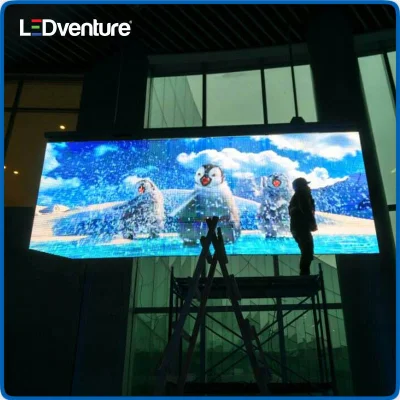 Indoor P15,6 Indoor Advertising Billboard transparente LED Film Crystal Panel