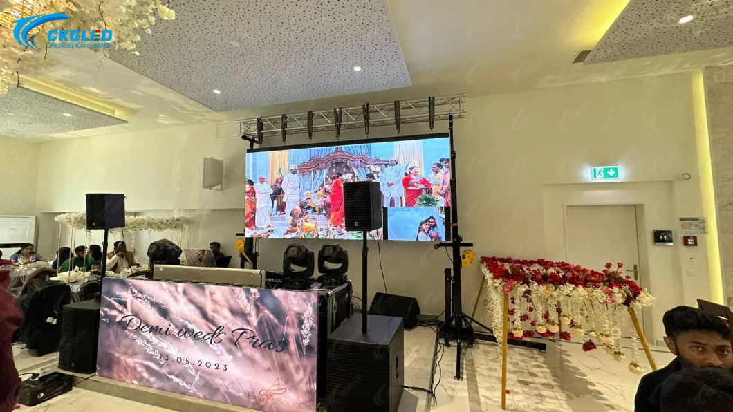 500mmx1000mm Panel Size P2.9mm Indoor Rental LED Video Screen Wall for Wedding Party