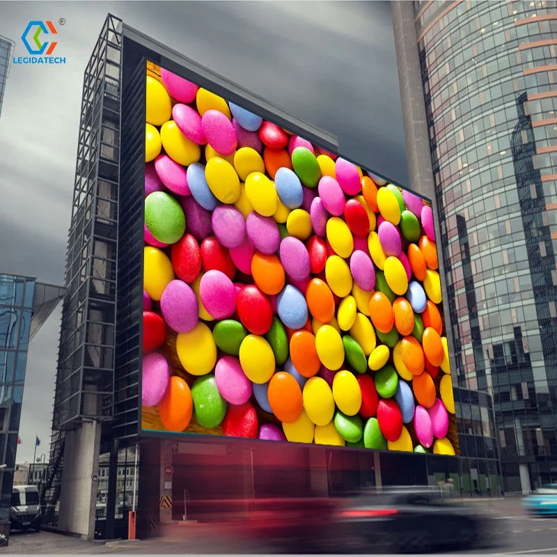 Legidatech Outdoor P10 Waterproof High Brightness Advertising Smart Street Light Pole LED Billboard Panel Large LED Display Board