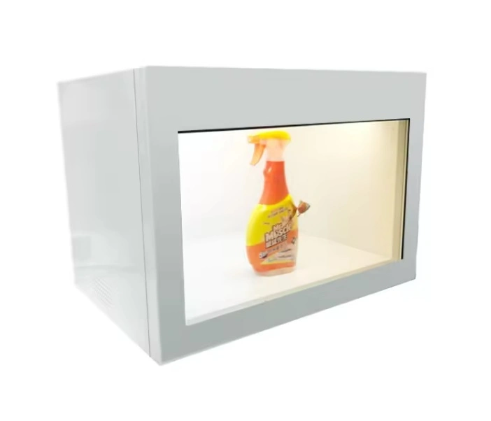 Hologram Equipment Advertising Kiosk See Through Interactive Touch Transparent LCD Monitor Screen