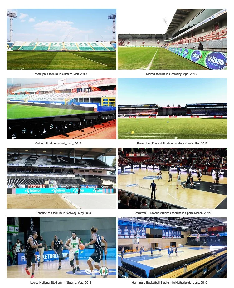 Large Sport Stadium LED Board Soccer Match Advertising Video LED Screen P8 P10 P16 Perimeter LED Display