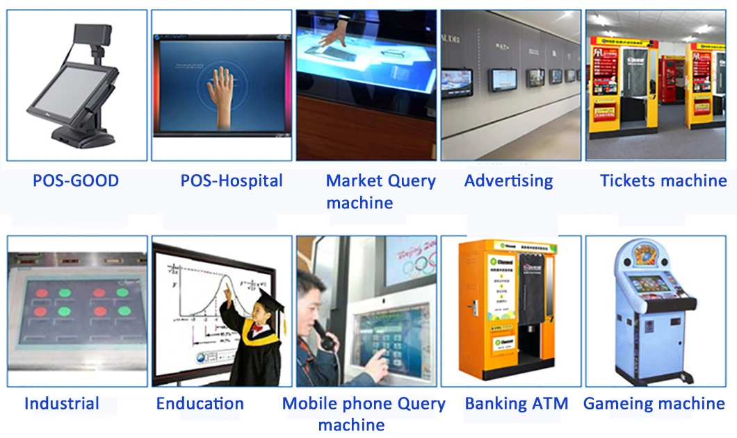 Projected Touch Panel 23.6&quot; USB Capacitive Touchscreen Multi-Touch POS Monitor LCD Display ATM Vending Mochine Screen