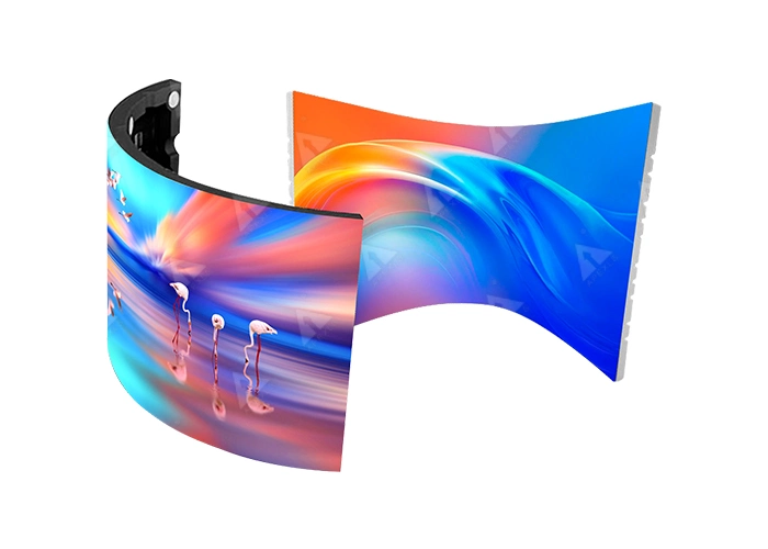 High Definition 360 Curve P1.5 P1.86 P2.5 P4 LED Soft Screen Indoor Outdoor LED Curved Soft Vertical Flexible Ads Display Screen