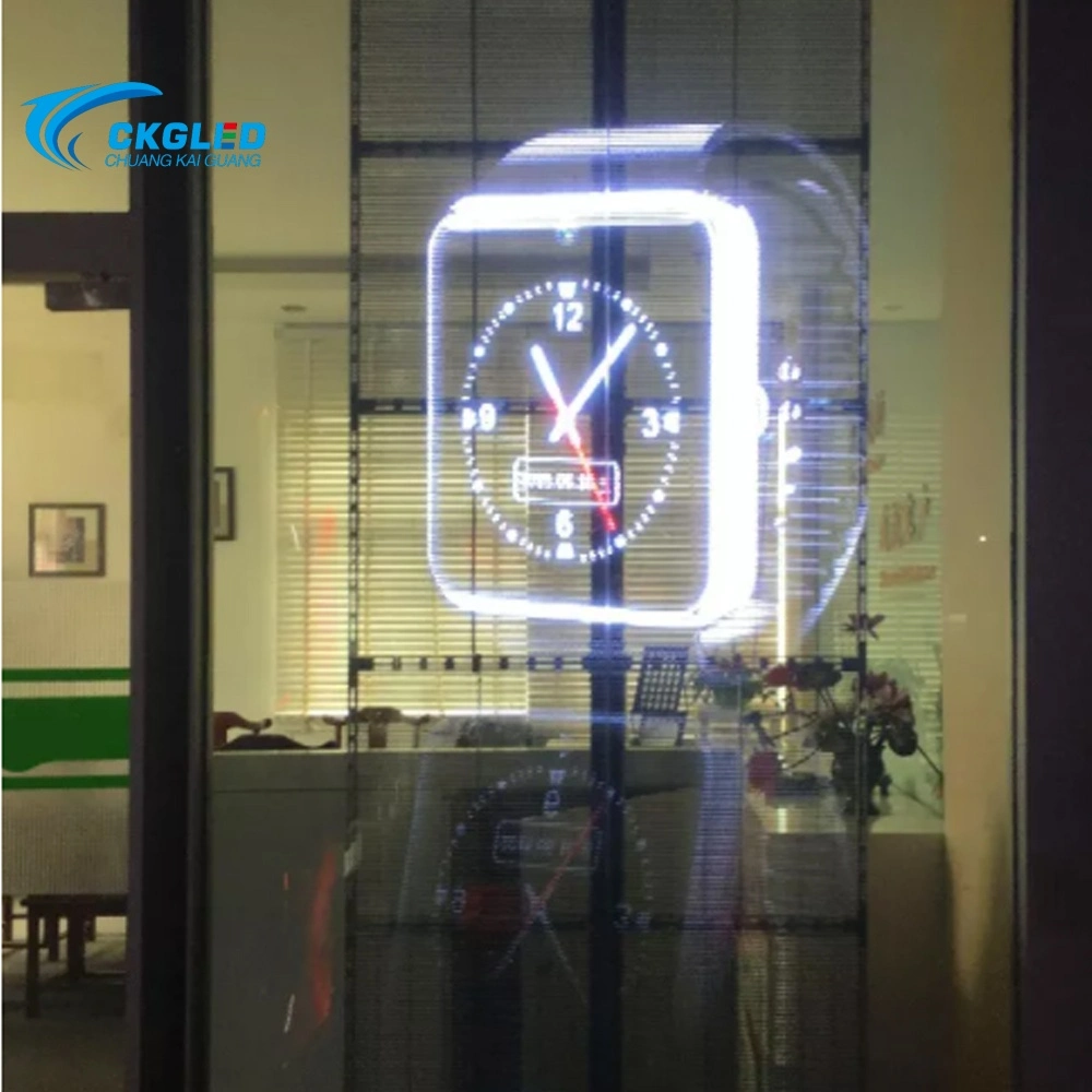 Transparent LED Video Display Screen Curtain LED for Glass Window Lighting (P3.9-P7.8)