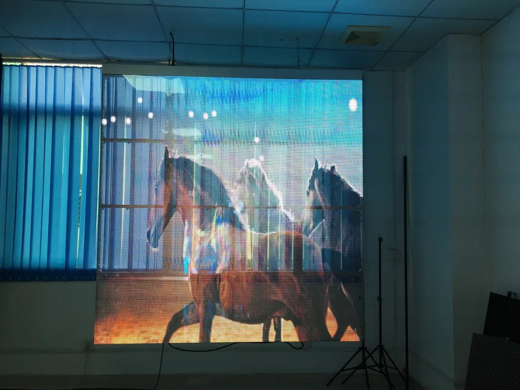 P3.9 Transparent Window Glass LED Advertising Display Panel