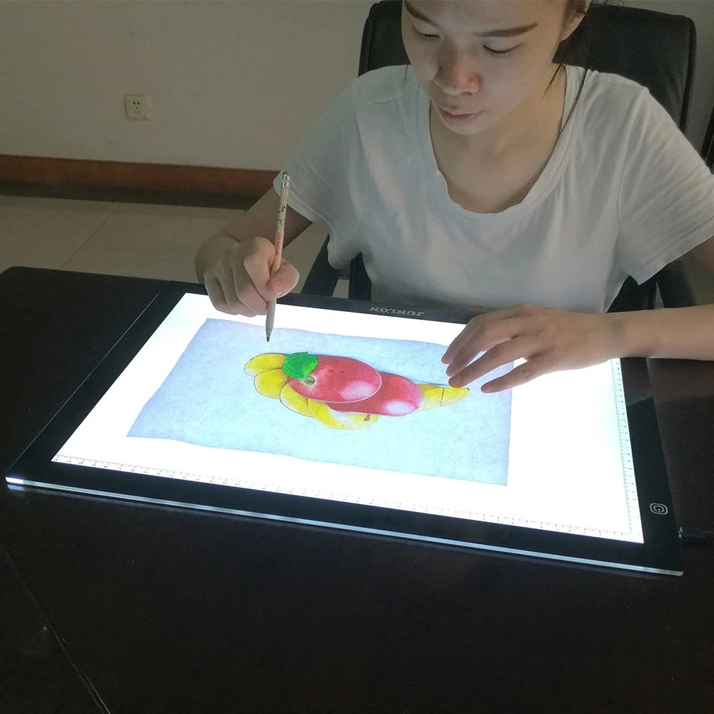 A2 Graphic Writing Tablet LED Drawing Light Board 12V Tattoo Sketch Pad Display Board Adjustable Dimming Tracing Light Box