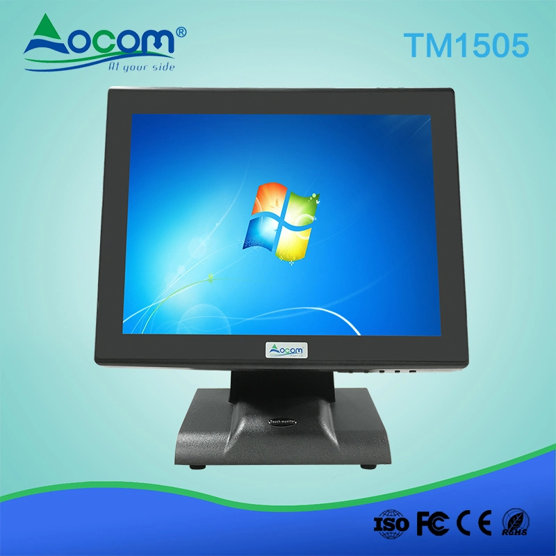 15 Inch Industrial OEM LCD/LED Touch Screen Displays POS Monitor