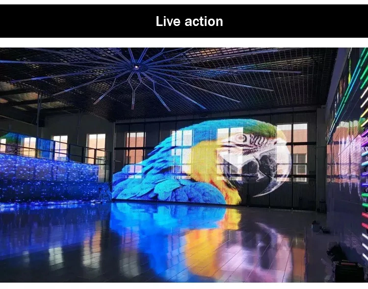 Source Factory Full HD Outdoor Advertising Video LED Screen Panel Transparent LED Screen