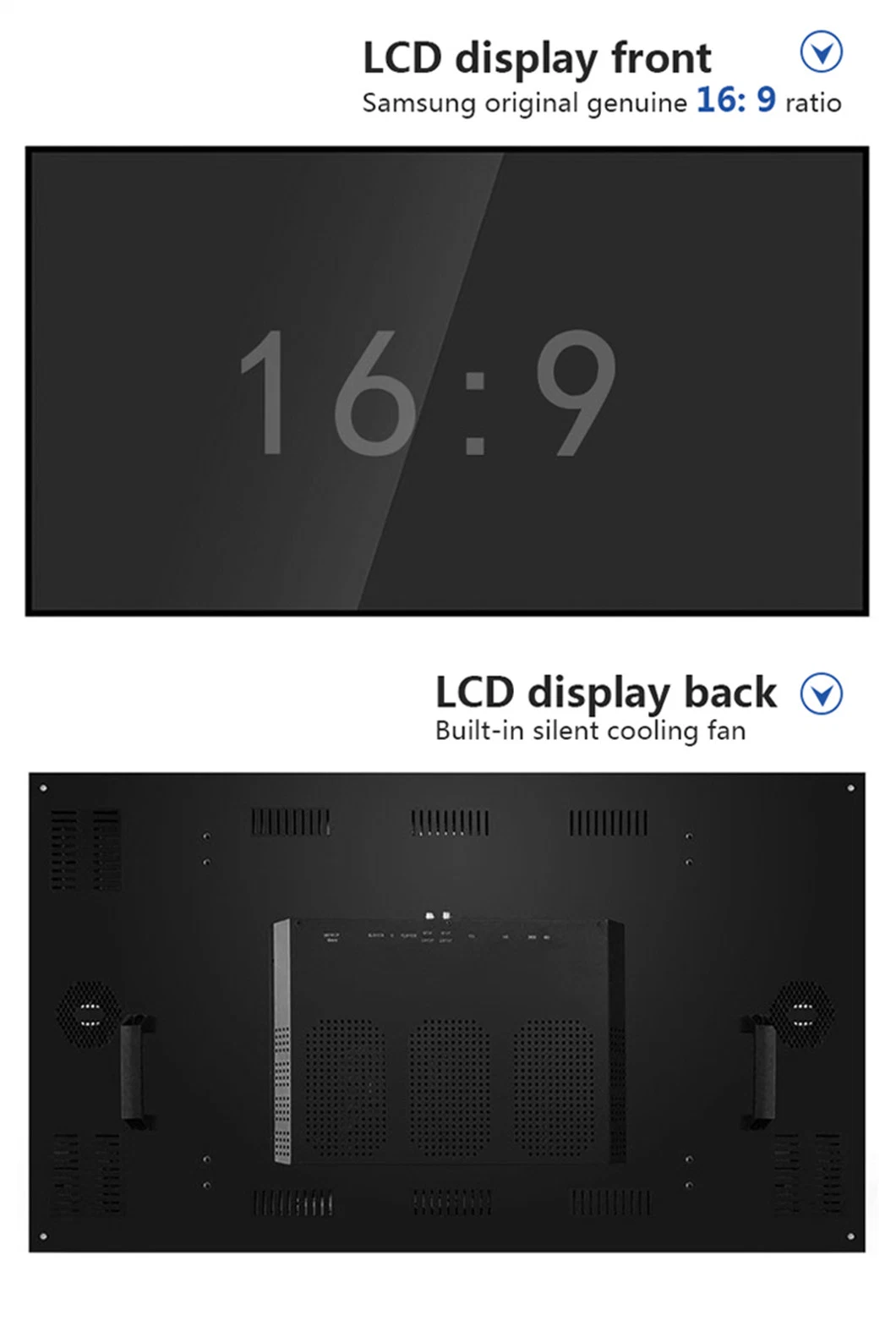 46 55 Inch 4K HDMI Videowall Controller Set 2X3 3X3 Procesador TV Mount Bracket Vertical Advertising Screens LCD Video Wall Digital Display Screen Price