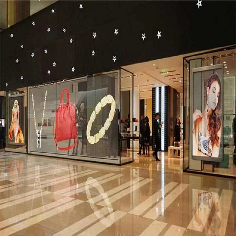 Glass Window Transparent LED Film Display P3.91 Mall Bar LED Transparent Panel