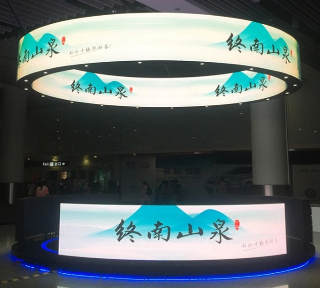 LED Message Sign Round WiFi HDMI P2.5 Flexible 240X120mm Indoor Display LED Video Wall