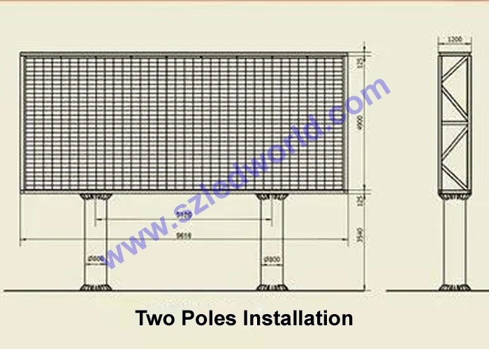 3D Outdoor / Indoor Foldable Ecran Flexible Perimeter Mesh Transparent Taxi Sports LED Display for Advertising Board P2.5, P3, P3.3, P3.91 P4 P5 P6 P8 P10 P16