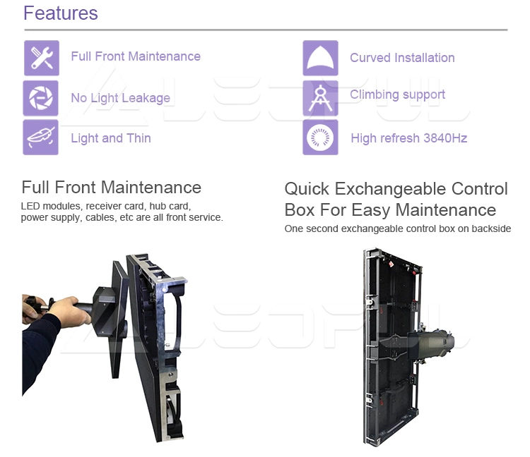 Outdoor Rental LED Display Module Sixe Video Full Screen P4 P6 P8 SMD Video Wall Panel