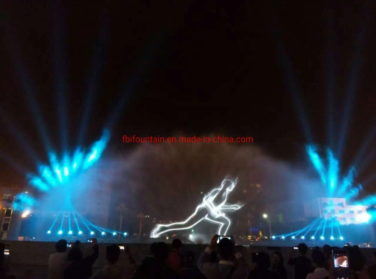 RGB 15W Laser Decorative 3D Water Screen Movie Fountain