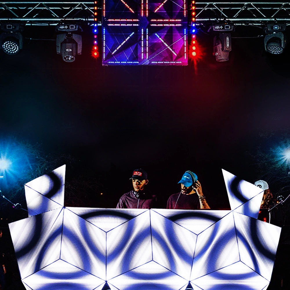 Nightclub Indoor Bar Booth Table P5 LED Screen Stage Background