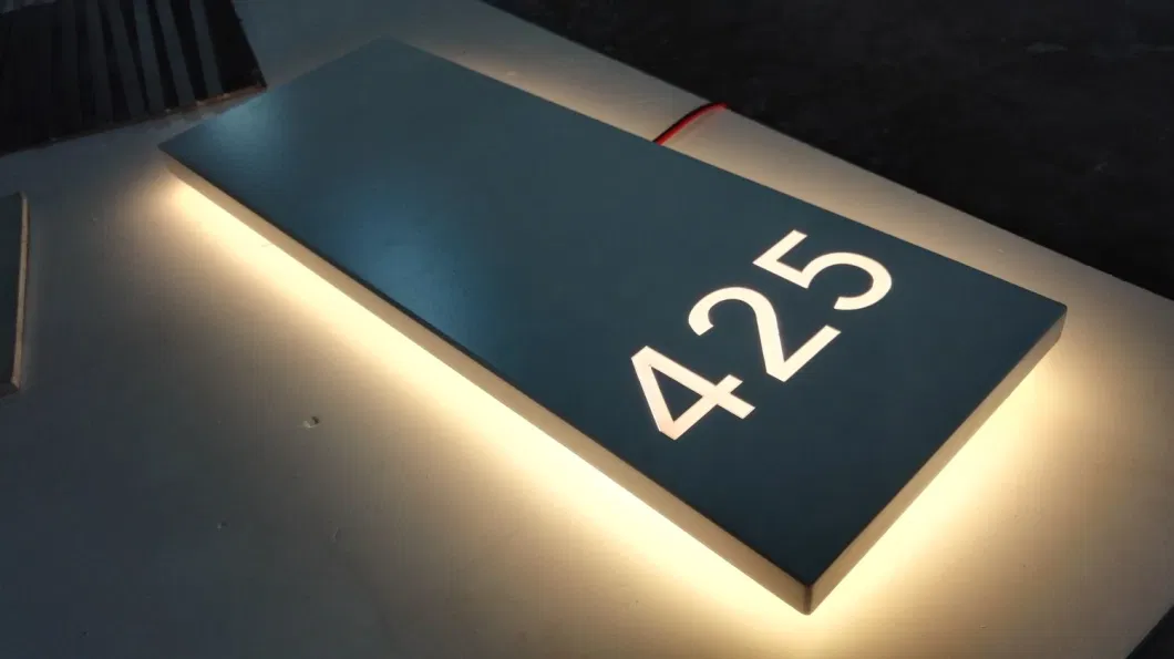 Hotel Room Number Sign Board LED Light Sign