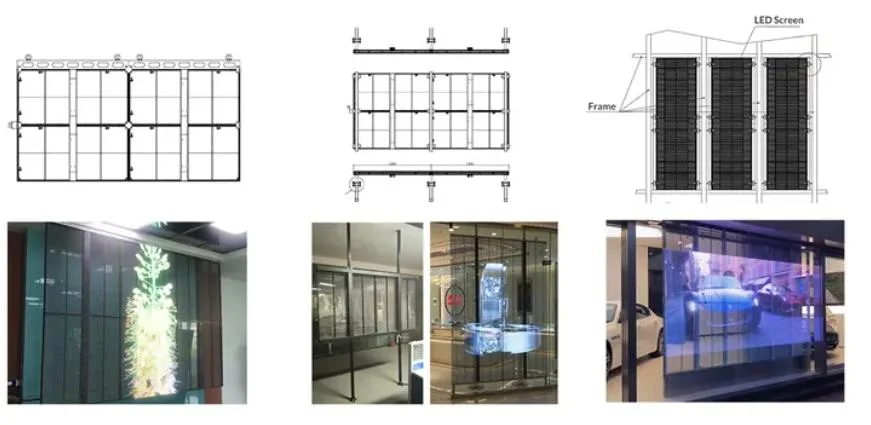 Transparent LED Film Flexible Display High Brightness P3.91 Indoor LED Screen