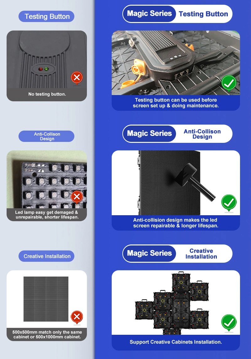 Legidatech Stage Events Rental Full Color Rental LED Display Movable LED Screen