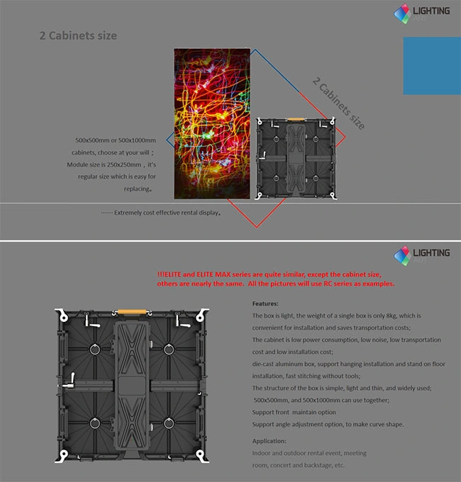 Slim HD Hot Sell Advertising Waterproof Outdoor Elo-5.6 LED Display /Flexible Outdoor Rental LED Video Wall