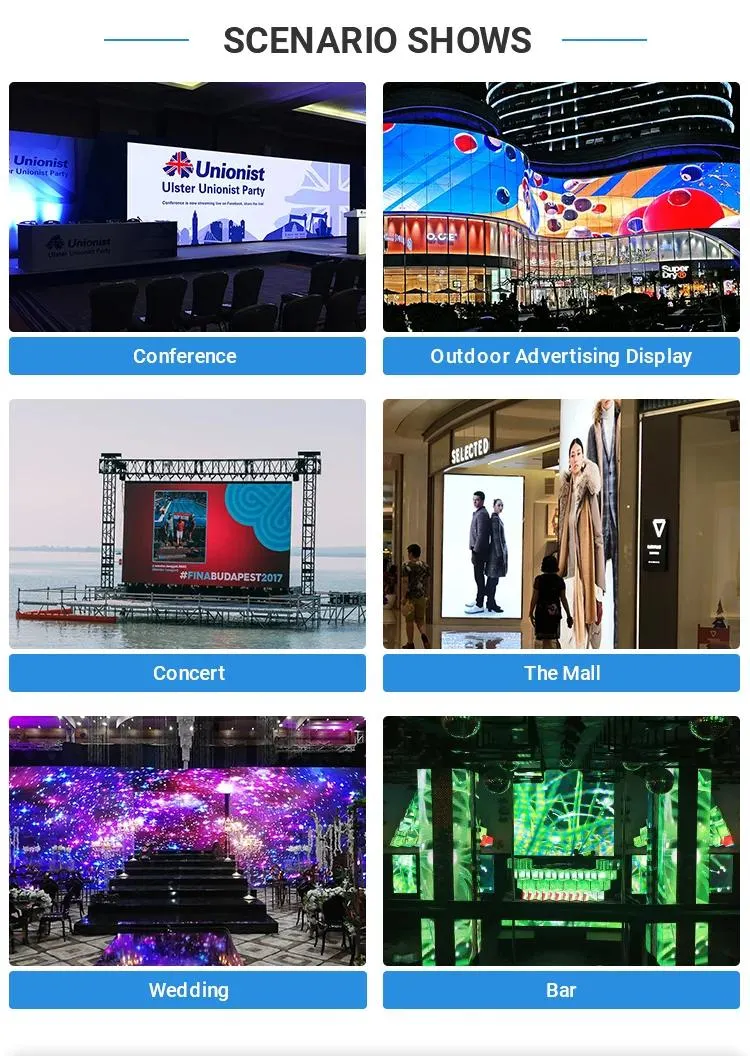 P4.81 500X1000mm Waterproof Rental High Resolution Quality LED Screen Video Wall