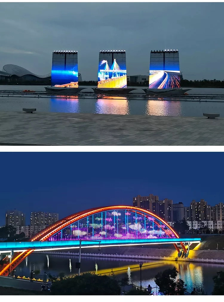 Source Factory Full HD Outdoor Advertising Video LED Screen Panel Transparent LED Screen