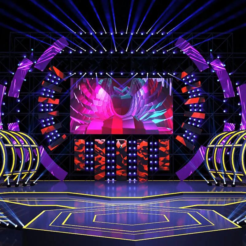 Full Color Stage Church Shopping Mall Indoor P4 Video Wall LED Screen