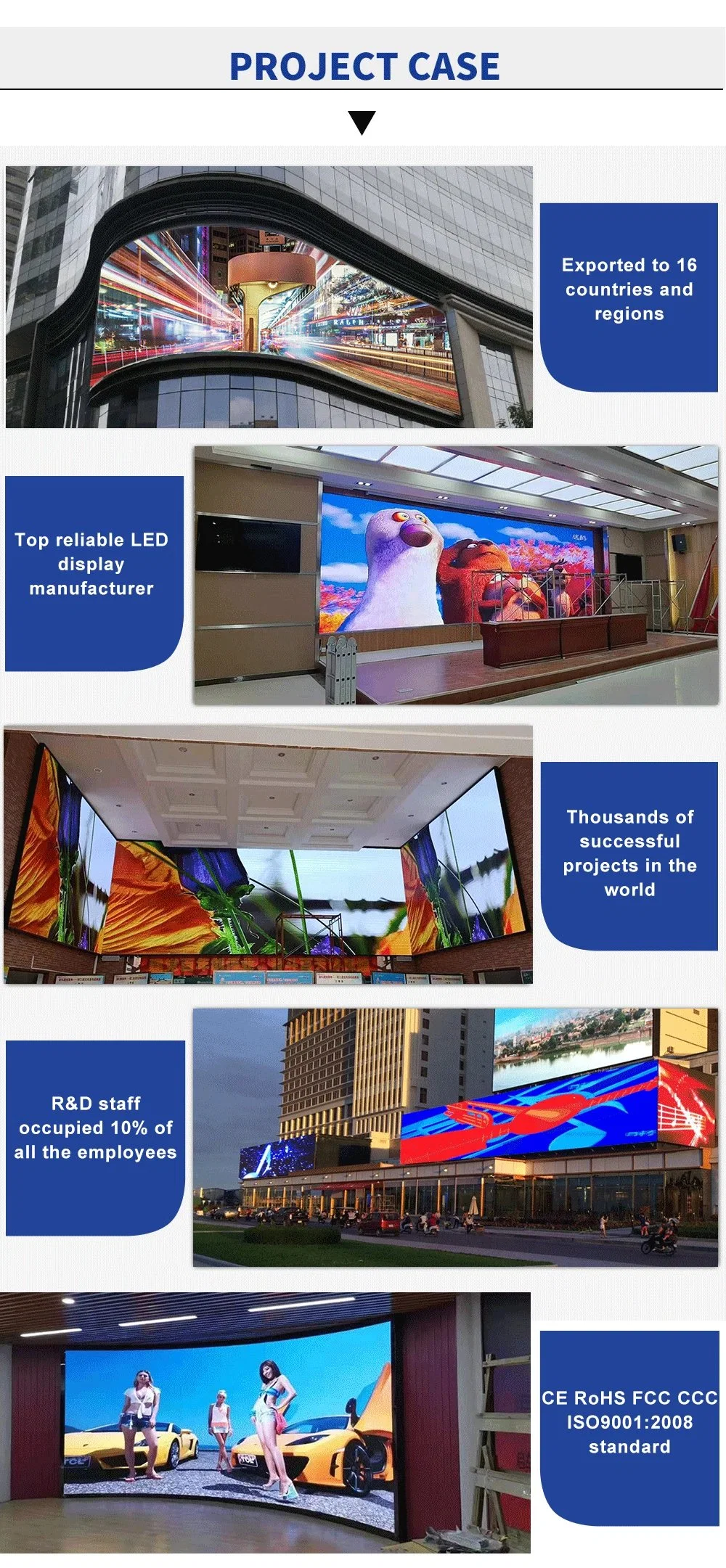 Curved LED Screen Display for Large Stage Events