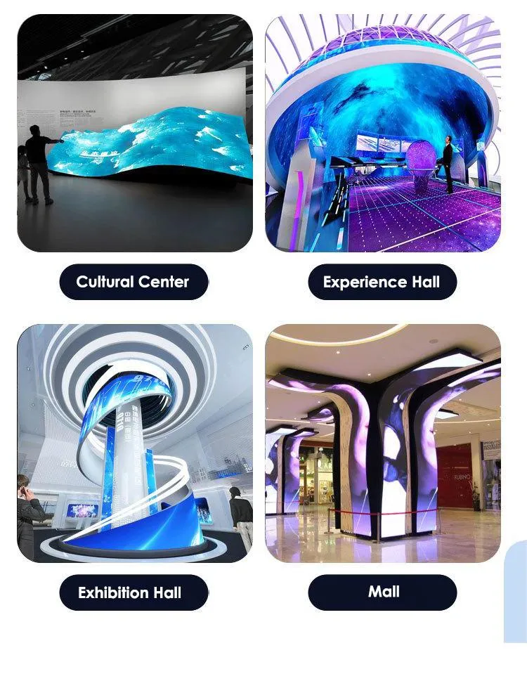 P1.2 P1.5 P1.8 P2 P2.5 Customized Outdoor Indoor Ultra Thin Curved Round Flexible LED Screen Display Screen