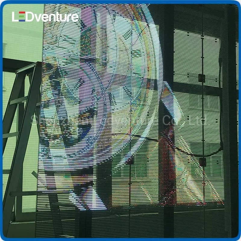 Indoor P15.6 Indoor Advertising Billboard Transparent LED Film Crystal Panel