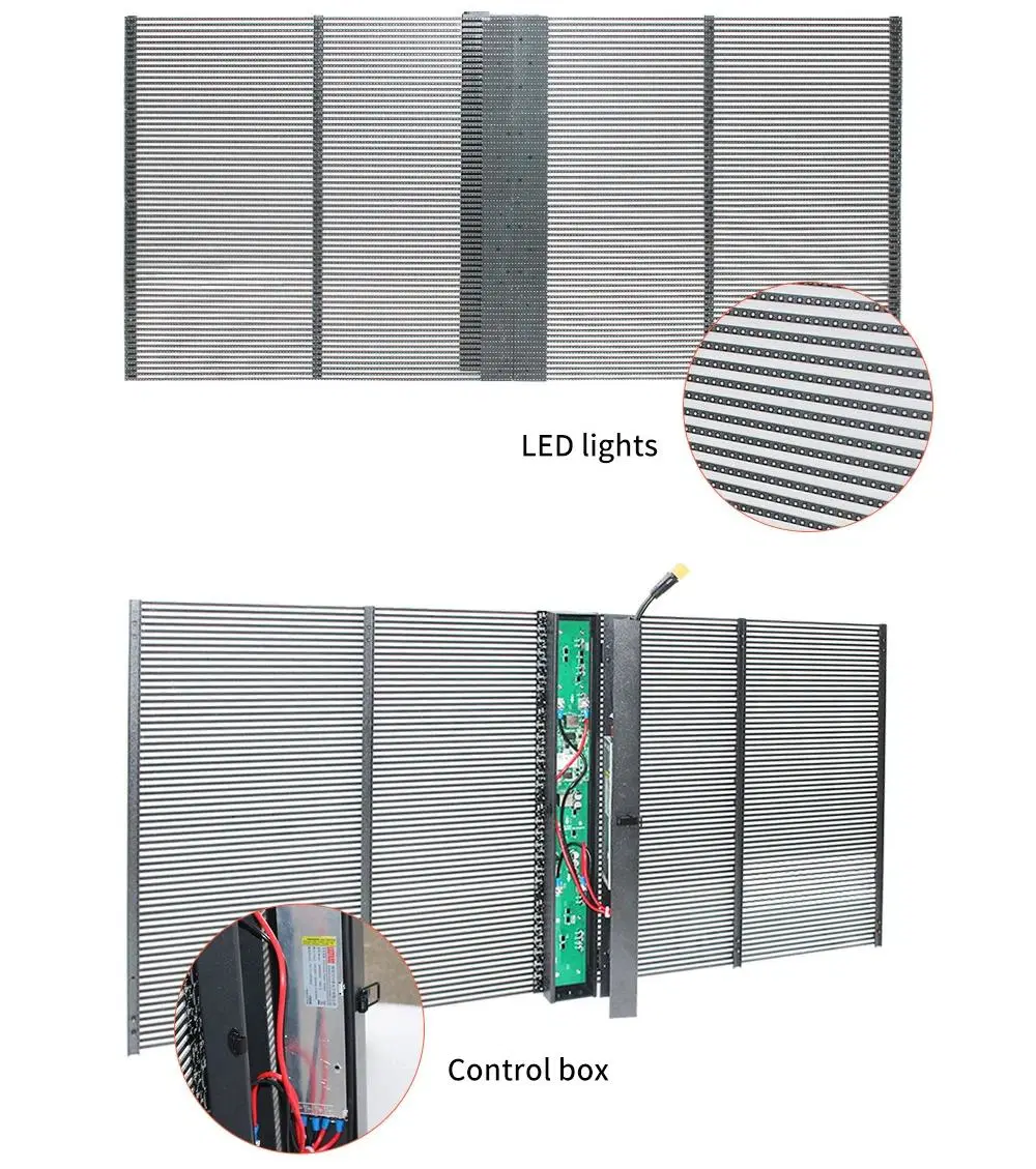 Home Transparent P3.91-7.82 Indoor LED Display Rental Screen Panel