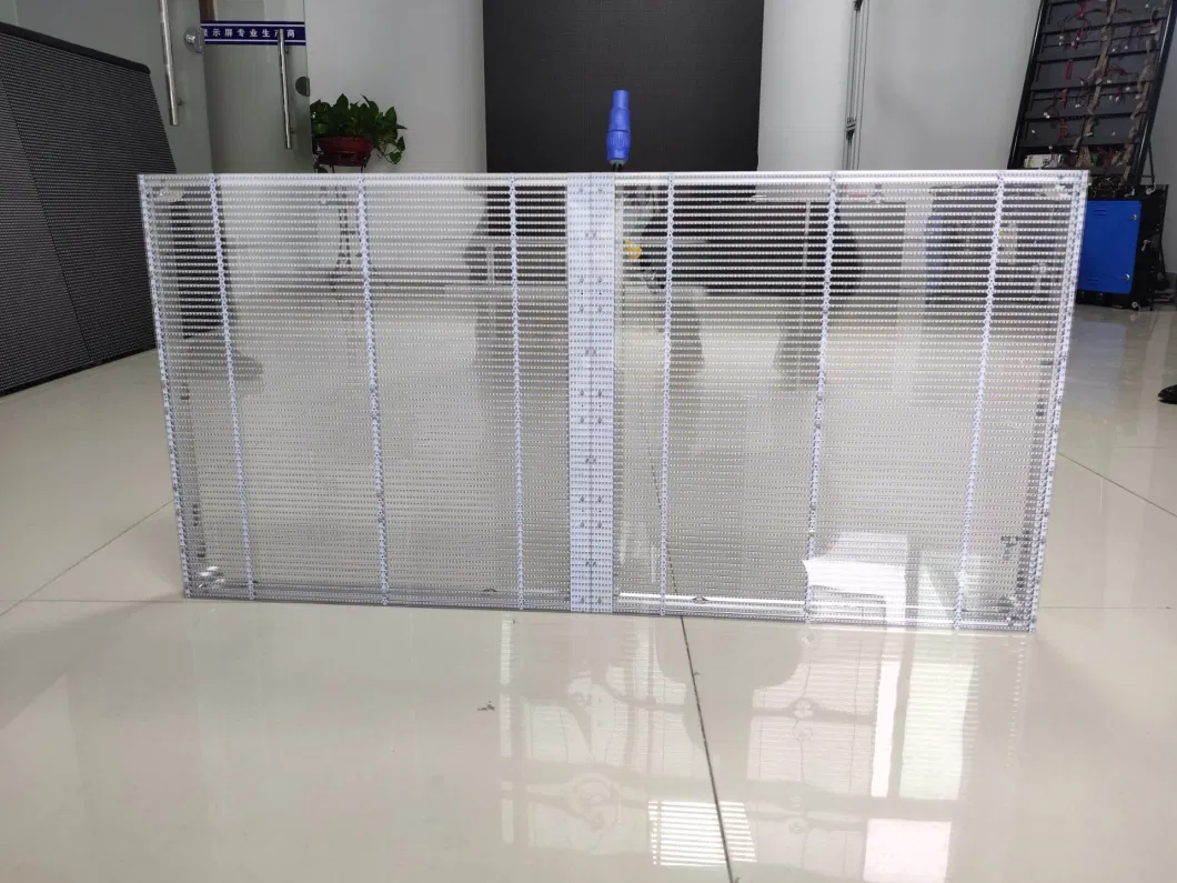 P3.9 Transparent Window Glass LED Advertising Display Panel