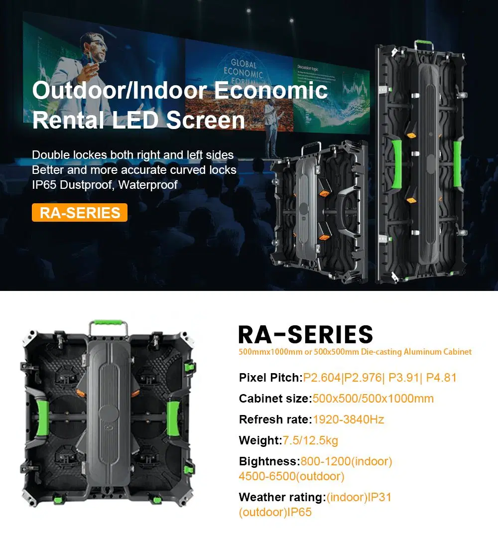 High Refresh Full Color LED Video Wall Concert Event Rental LED Display P3.91 Indoor Stage LED Screen