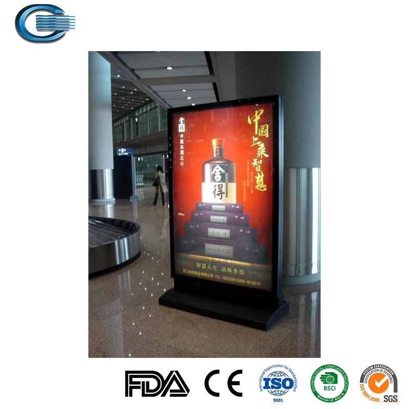 Huasheng Aluminum Structure Outdoor LED Edgelit Lightbox Advertising Signs Lightbox Outdoor Waterproof LED Light Box LED Boards