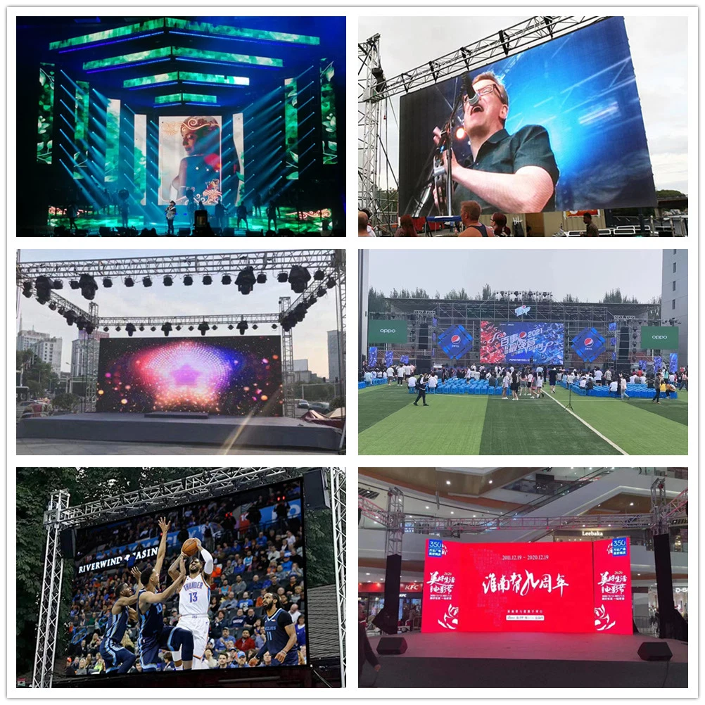 Outdoor Indoor Movable Stages LED Video Wall Screen Panel P3.91 Advertising Display