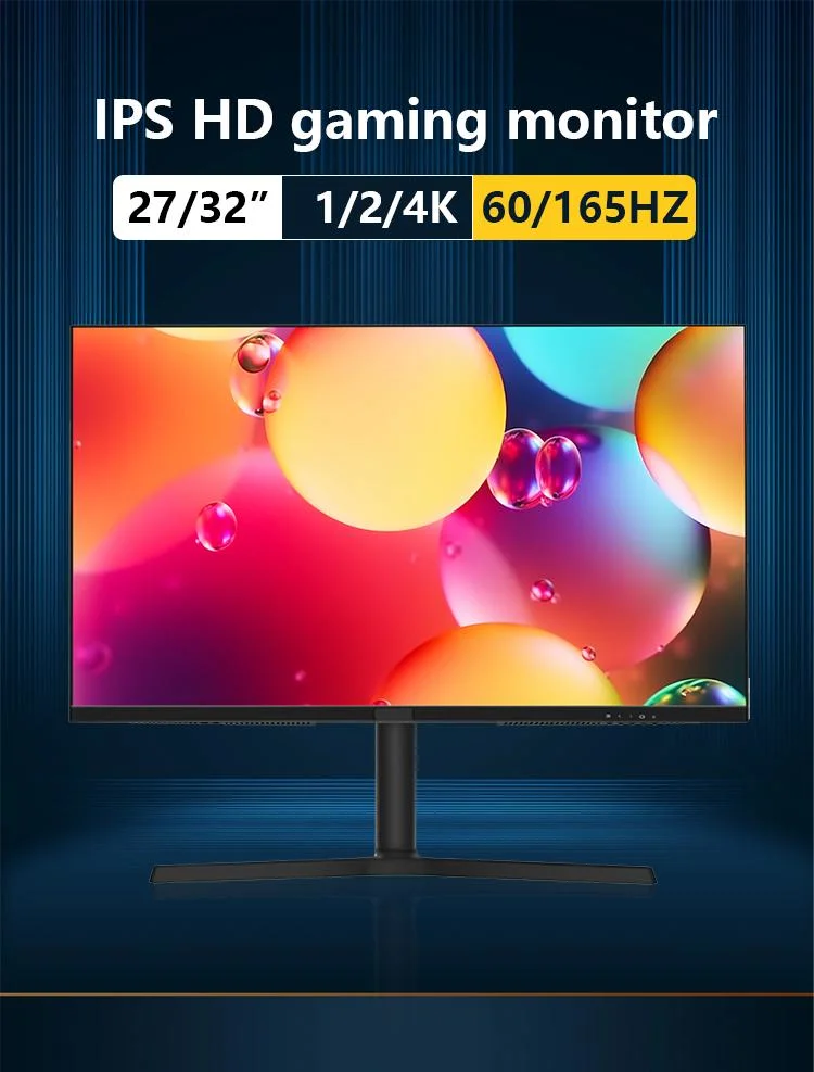 Good Selling 75Hz 144Hz 165Hz Curved Flat Screen Monitors Frameless LED Moniteur OEM ODM PC Computer 27 Inch Gaming Monitor