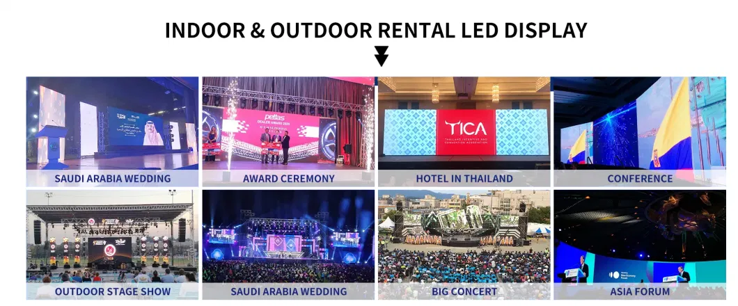 Digital Backdrop Church LED Video Wall DJ Booth Nightclub Concert Event P2.976 P3.91 Indoor LED Stage Screen