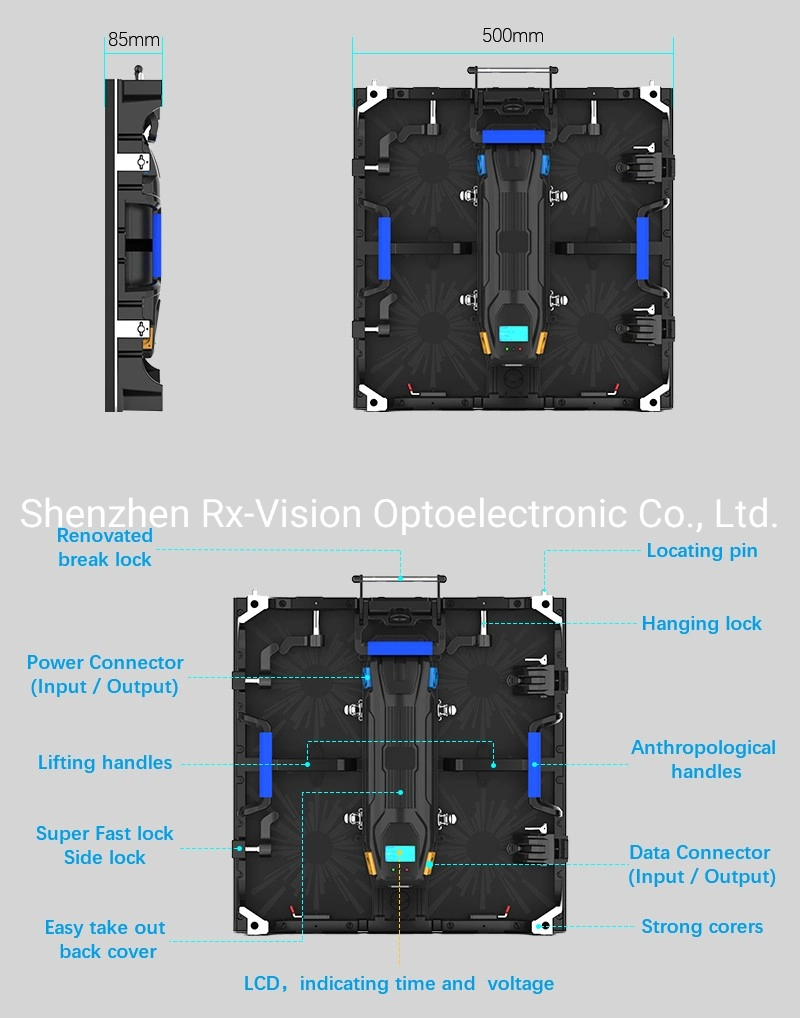 P3.91 Indoor Transparent LED Display Screen SMD Rental Glass Display Full Color Screen Price Pantalla LED Crystal