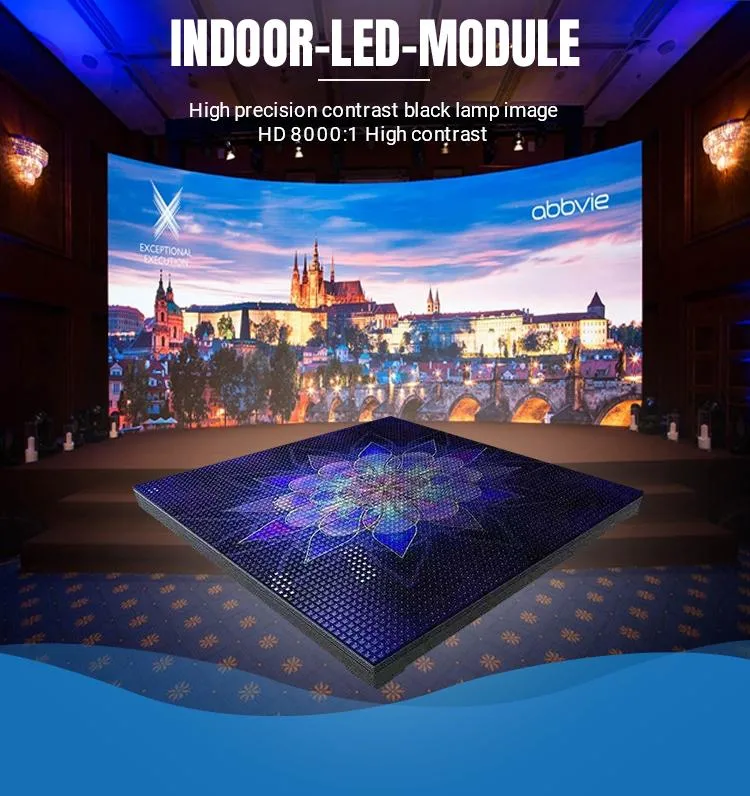 250X250mm P2.976 Indoor Rental LED Screen Panel Advertising Events LED Video Wall