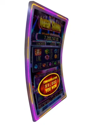 Touch screen Casinocurved personalizzato da 43 pollici con cornice a LED Stripe Per il gaming