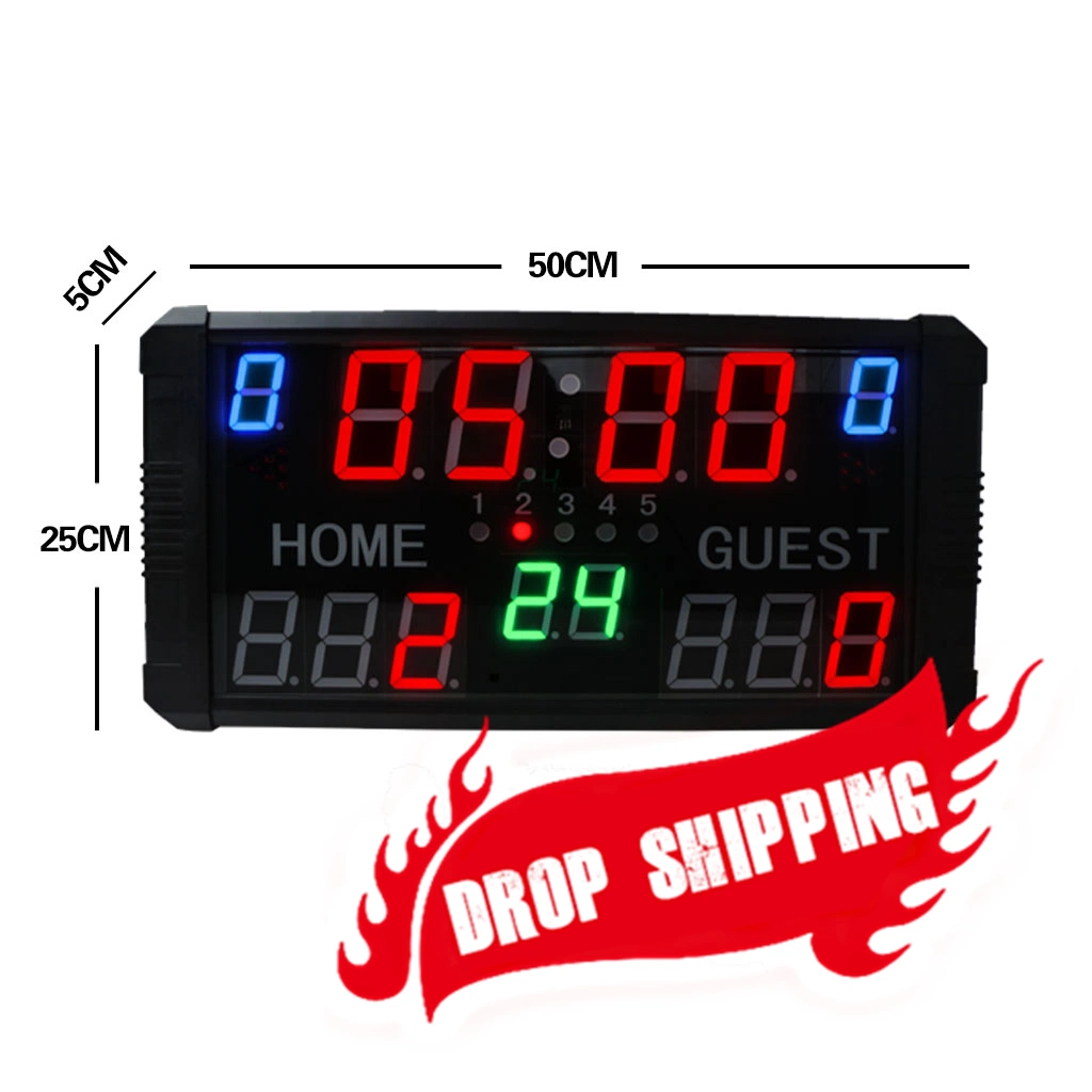 Portable Scoreboard School Gymnastic Basketball LED Electronic Digital Scoreboard