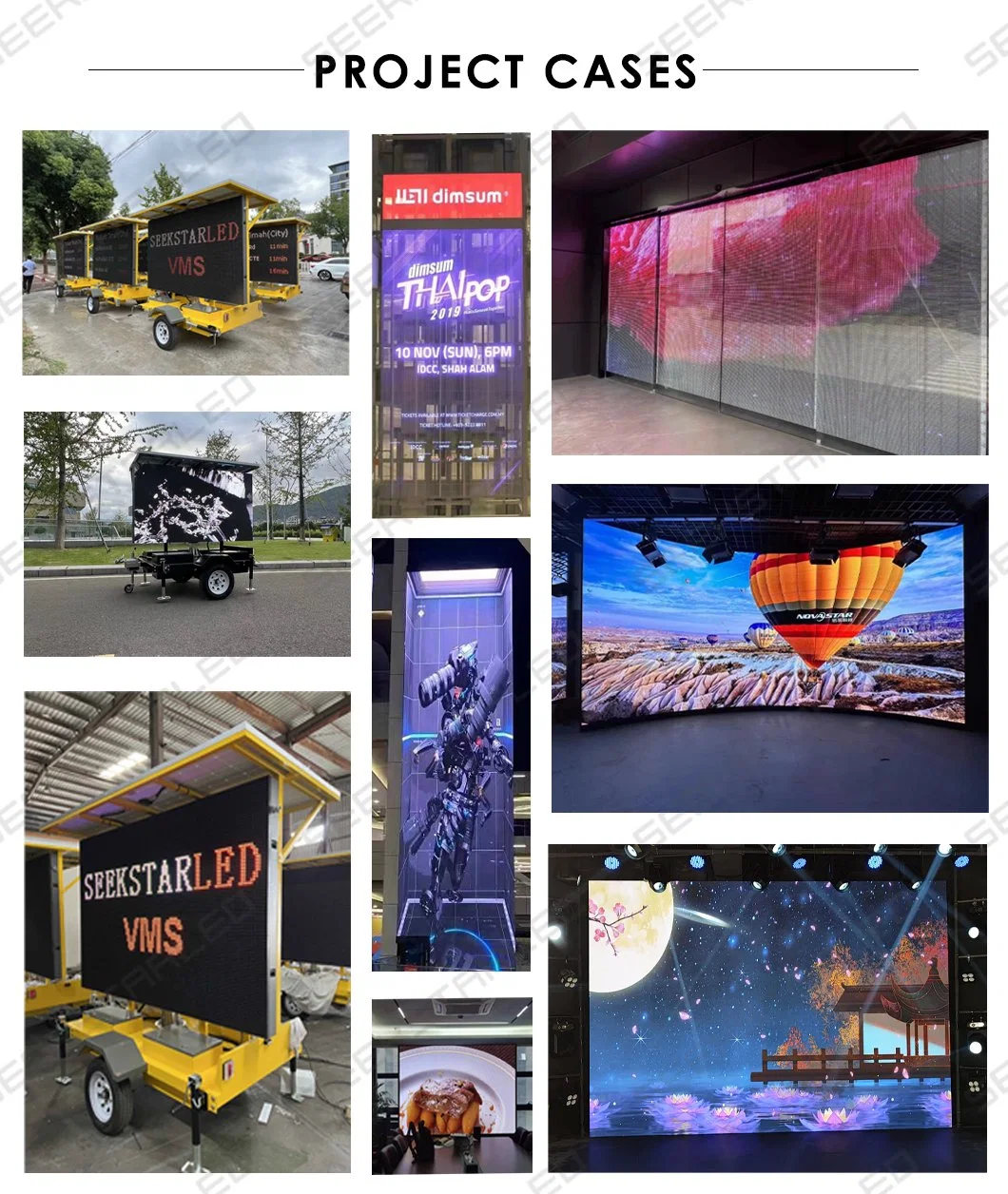 P16 P20 P25 Outdoor Mobile Trailer Solar Vms Message Board Screen Advertising LED Billboard Display