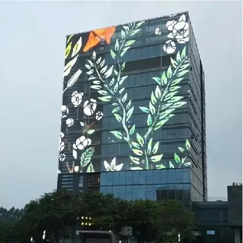 Transparent LED Film Screen Flexible Clear LED Video Wall for Indoor Storefront Glass Window