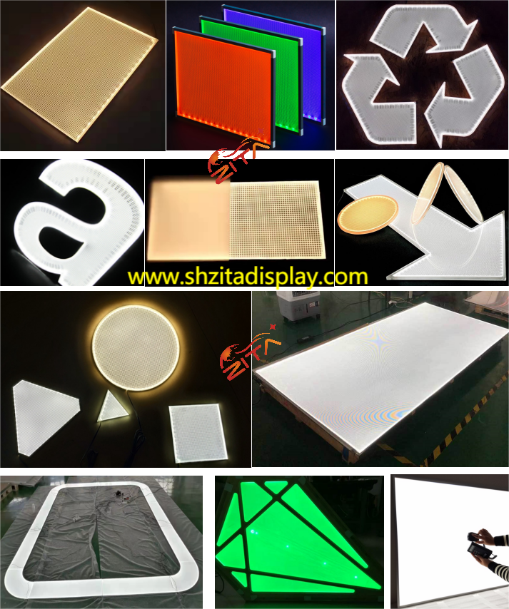 Shanghai Custom Size Custom Shape High Quality LED Light Sheet for LED Edge-Lit LED Light Board