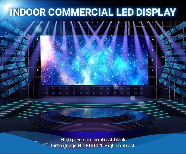 High Quality Digital Signage Giant Billboard Advertis Board Video Wall Indoor Panel Video P1.56 Display LED Screen