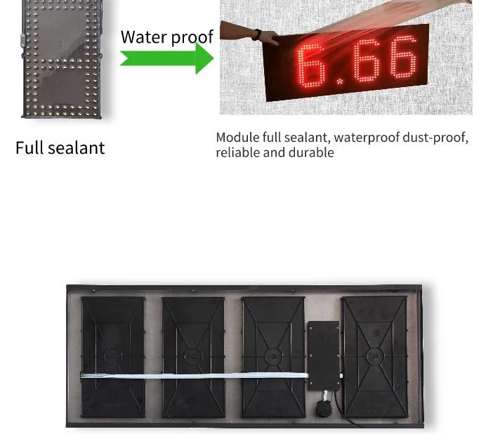 LED Digital Board to Display The Price of Oil in Oil Station