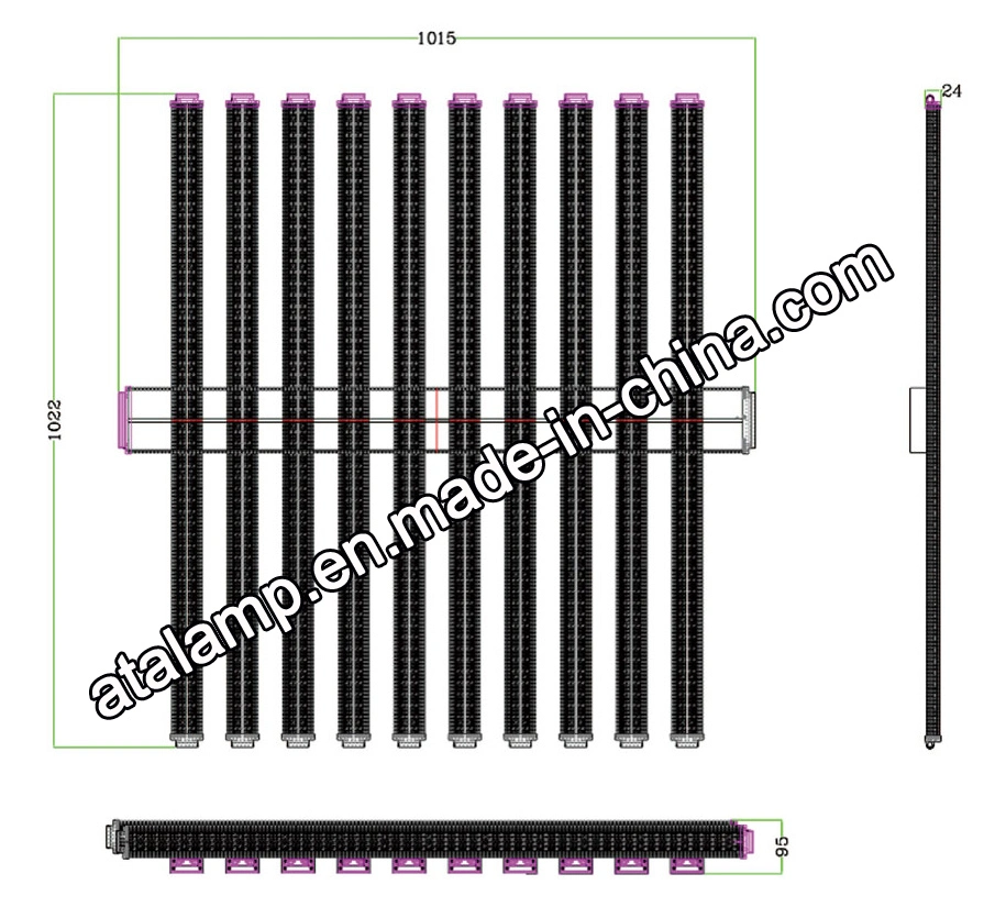 Hydroponic Full Spectrum Quantum Board 600W/800W/1000W LED Grow Light