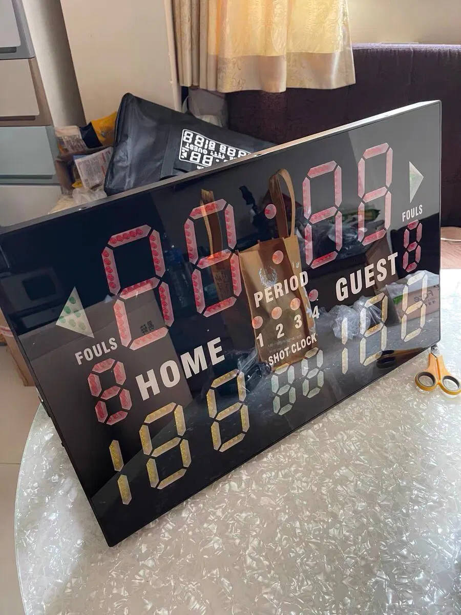 Rechargeable Basketball LED Scoreboard Portable Electronic LED Digital Scoreboard