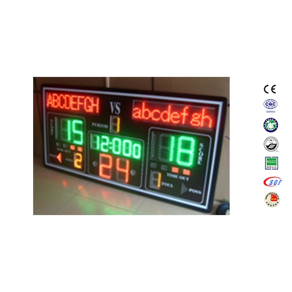 Ldk Electronic LED Football Basketball Red LED Digital Scoreboard